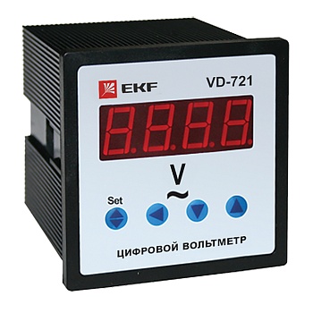 VD-721 Вольтметр цифровой на панель (72х72) однофазный EKF PROxima фото в интернет-магазине ТД "АТВ-ЭЛЕКТРО"