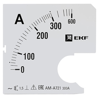 Шкала сменная для A721 300/5А-1,5 EKF фото в интернет-магазине ТД "АТВ-ЭЛЕКТРО"