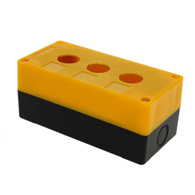 КП103 пластиковый 3 кнопки желтый EKF