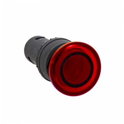 Кнопка SW2C-MD красная с подсветкой NC 24В Грибок EKF