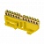 Шина "0" N (6x9мм) 12 отв. латунь желтый изолятор на DIN-рейку EKF фото в интернет-магазине ТД "АТВ-ЭЛЕКТРО"